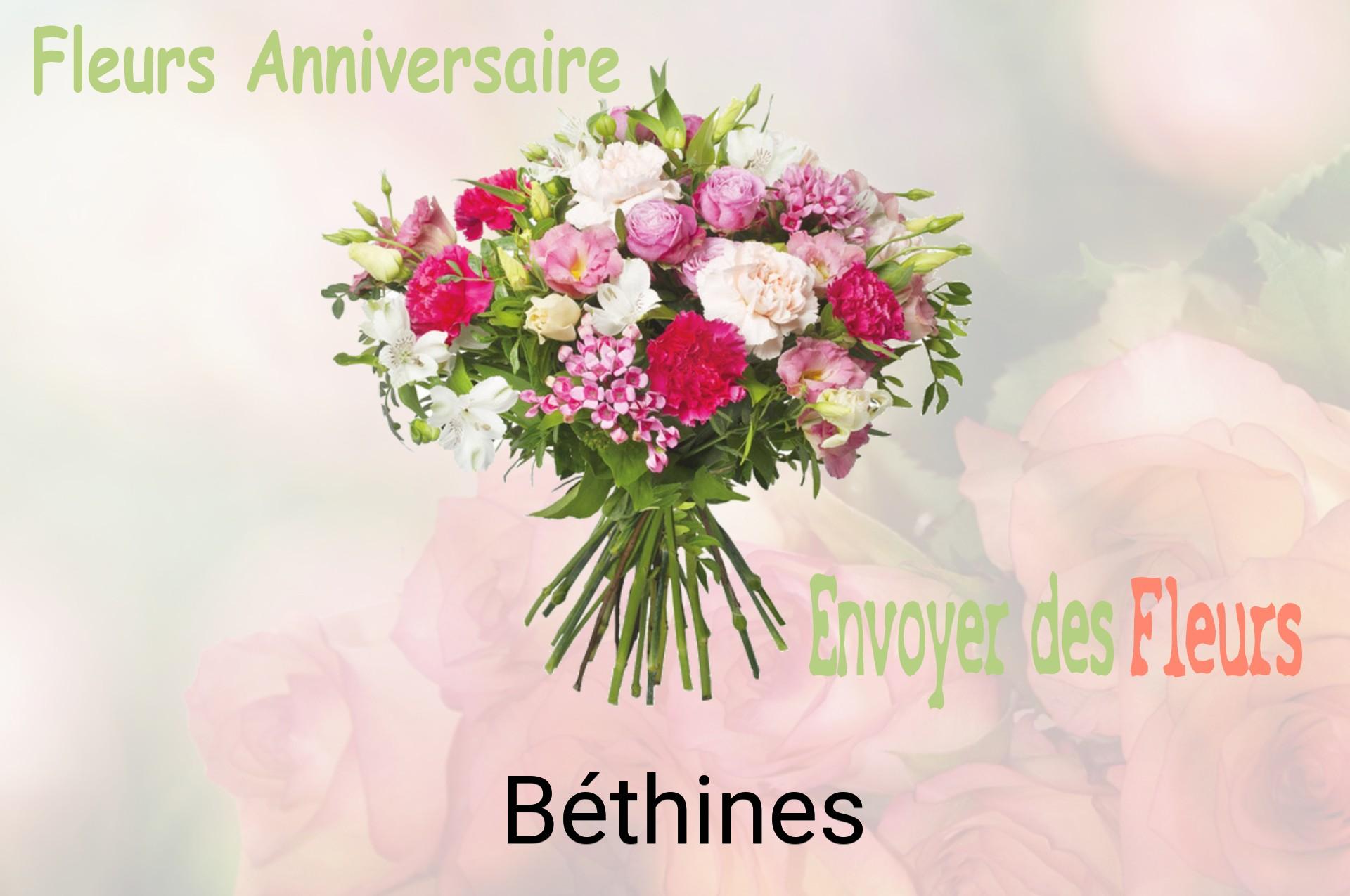 Bouquet de fleurs d’anniversaire livré à Béthines